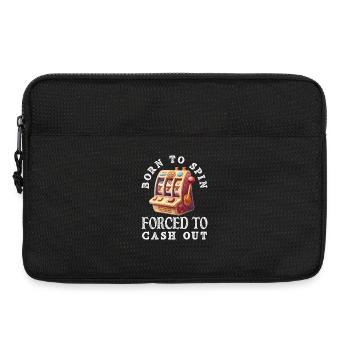 Born To Spin Forced To Cash Out Casino - Laptop bag 13" - black - Front