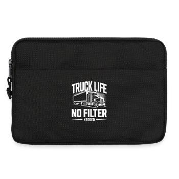 No Road No Problems Truck Fahrer Berufskraftfahrer - Laptoptasche 13" - Schwarz - Vorne