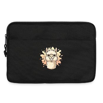 Alpaca Smile Paint Splash - Laptop bag 13" - black - Front