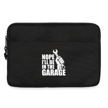 I'll be in the garage Car lover car guy mechanic - Laptoptasche 13" - Schwarz - Vorne