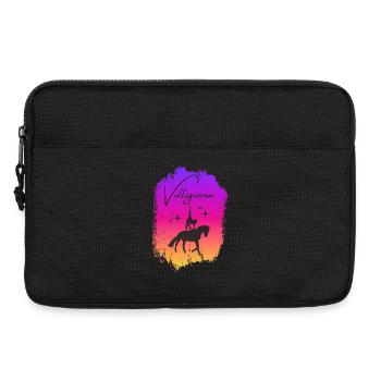 Voltigieren Nadel: Buntes Volti Sport Design - Laptoptasche 13" - Schwarz - Vorne