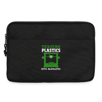 Plastik In Fantastisch Verwandeln 3D Drucker - Laptoptasche 13" - Schwarz - Vorne