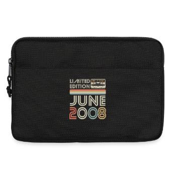 Limited Edition June 2008 Geburtstag Geschenk - Laptoptasche 13" - Schwarz - Vorne