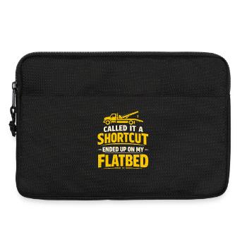 Shortcut to the flatbed | Tow truck - Laptop bag 13" - black - Front