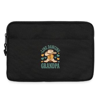 Line Dancing Opa Line Dance Line Dancer Geschenk - Laptoptasche 13" - Schwarz - Vorne