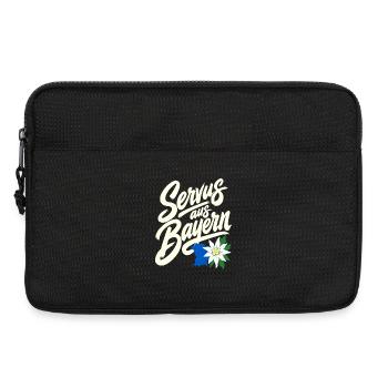 Servus aus Bayern Bavarian Heimatliebe Saying - Laptoptasche 13" - Schwarz - Vorne