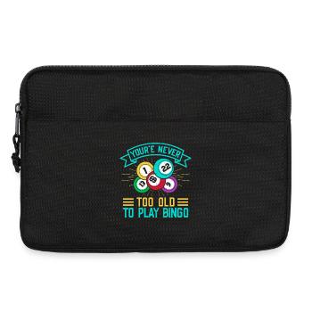 Bingo Jamais trop vieux pour jouer au bingo - Sacoche pour ordinateur portable 13 pouces - noir - Devant