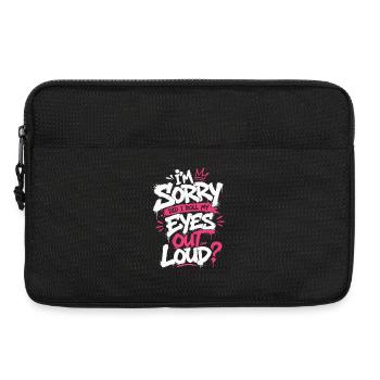 Sorry Eye Roll Graffiti Tee - Laptoptasche 13" - Schwarz - Vorne