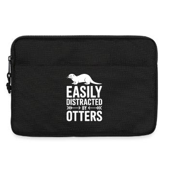Otter Sprüche Wassermarder Lustiges Otter Geschenk - Laptoptasche 13" - Schwarz - Vorne