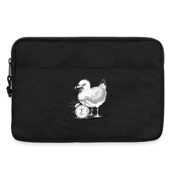 Möwe Wecker Morgenmuffel Lustig - Laptoptasche 13" - Schwarz - Vorne