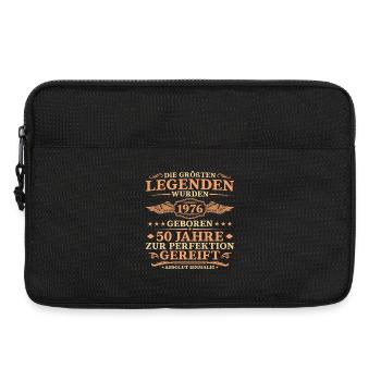 Größte Legenden 1976 geboren – 50. Geburtstag - Laptoptasche 13" - Schwarz - Vorne