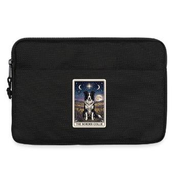 Border Collie Tarotkarte - Laptoptasche 13" - Schwarz - Vorne