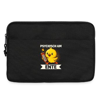 Psychisch Am Ente Lustiger Spruch Humor  - Laptoptasche 13" - Schwarz - Vorne