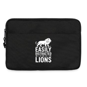 Löwen Sprüche Löwen Lustiges Löwen Geschenk - Laptoptasche 13" - Schwarz - Vorne