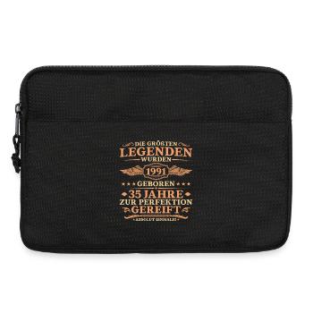 Größte Legenden 1991 geboren – 35. Geburtstag - Laptoptasche 13" - Schwarz - Vorne