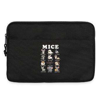  Mäuse Lustige Tierklassifikationsdiagramm Humor - Laptoptasche 13" - Schwarz - Vorne