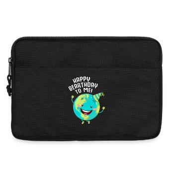 Geburtstagsjubel der Erde - Laptoptasche 13" - Schwarz - Vorne