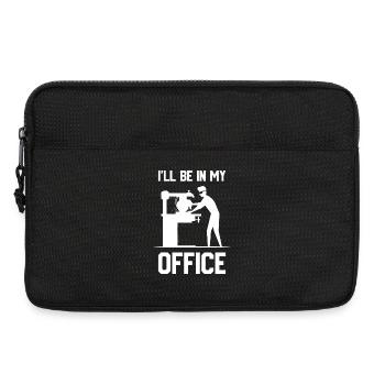 Ich bin in meinem Büro - Laptoptasche 13" - Schwarz - Vorne