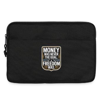 Money Goal Freedom Mindset Entrepreneur Freedom - Laptop bag 13" - black - Front