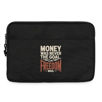 Money Goal Freedom Mindset Unternehmer Freiheit - Laptoptasche 13" - Schwarz - Vorne