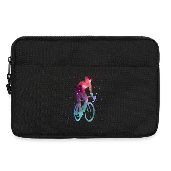 Bicycle Road Cyclist Space Kids Road Bike - Laptop bag 13" - black - Front