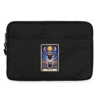 Illustration du Tarot Soleil-Lune Carlin - Sacoche pour ordinateur portable 13 pouces - noir - Devant