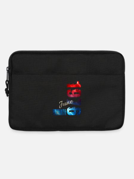 50. Geburtstag Geschenk Vintage Juni Jahrgang 1976 - Laptoptasche 13" - Schwarz