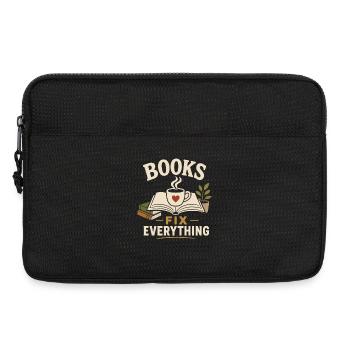Reading is my favorite thing to do Design - Laptop bag 13" - black - Front