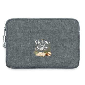 Urban Fiction Bücher Fan Bibliothek Motiv - Laptoptasche 13" - Grau meliert - Vorne