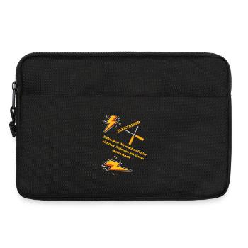 Elektriker T-Shirt Lustiges Geschenk Beruf Humor!! - Laptoptasche 13" - Schwarz - Vorne