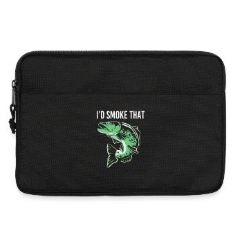 Forelle Angelhaken Angelrute Angler Anglerfisch - Laptoptasche 13" - Schwarz - Vorne