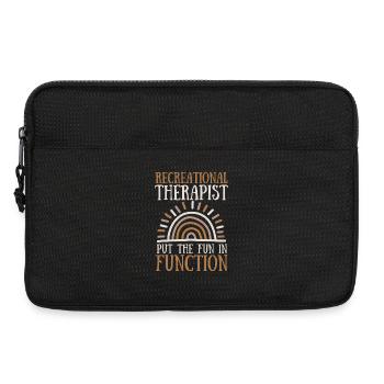 Freizeittherapeut setzt den Spaß in die Funktion - Laptoptasche 13" - Schwarz - Vorne
