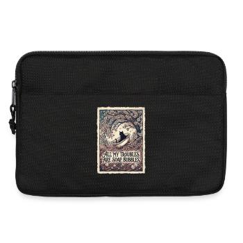 All My Troubles Are Soap Bubbles - Laptop bag 13" - black - Front