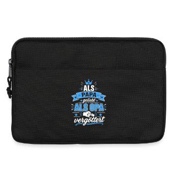 Papa liebt Opa - Familienliebe - Laptoptasche 13" - Schwarz - Vorne