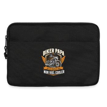 Biker Papa – Mehr Als Normal - Laptoptasche 13" - Schwarz - Vorne