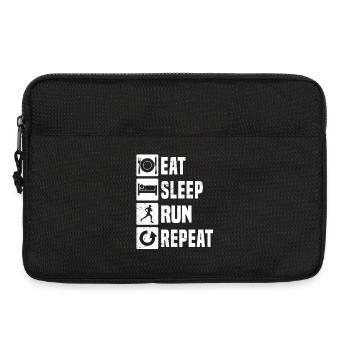 Geschenkidee für einen Running mit Running - Laptoptasche 13" - Schwarz - Vorne