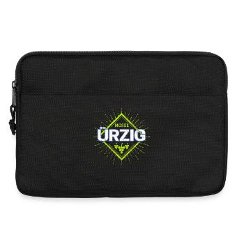Ürzig an der Mosel mit Retro Weintrauben Souvenir - Laptoptasche 13" - Schwarz - Vorne