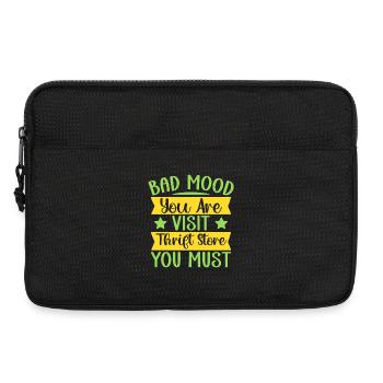 Thrift Shopper Bad Mood Visit Thrift Store Thrift - Laptop bag 13" - black - Front