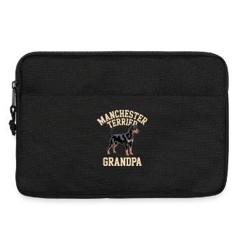 Manchester Terrier Opa Geschenk - Laptoptasche 13" - Schwarz - Vorne