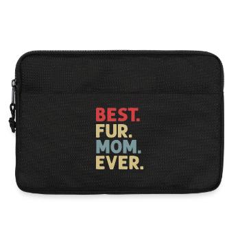 Best Fur Mom Ever - Laptop bag 13" - black - Front