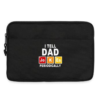 Je raconte périodiquement des blagues de papa scientifique Père Cadeau - Sacoche pour ordinateur portable 13 pouces - noir - Devant