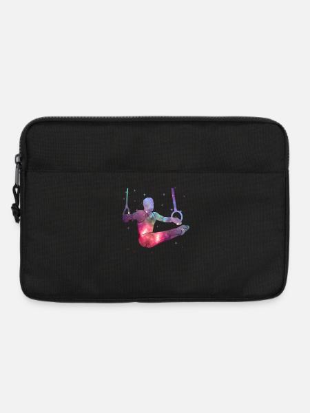 Turner Gymnastik Ringeturnen Weltraum Turnen - Laptoptasche 13" - Schwarz