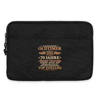 Legendärer Oldtimer 1956 – 70. Geburtstag - Laptoptasche 13" - Schwarz - Vorne