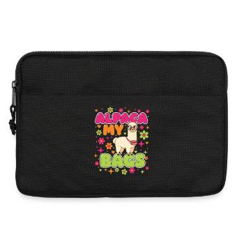 Weekend Trip You Say Alpaca My Bags - Laptoptasche 13" - Schwarz - Vorne