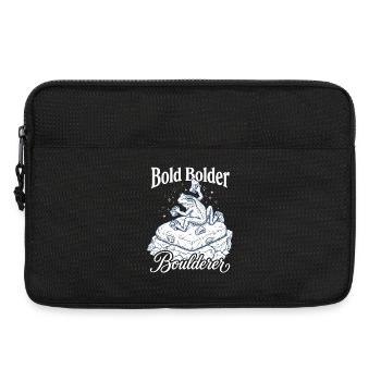 Bouldering Bold Bolder Boulderer - Laptop bag 13" - black - Front