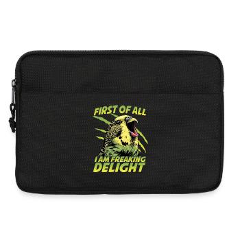 Perruche perruche australienne humour - Sacoche pour ordinateur portable 13 pouces - noir - Devant