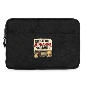  Er Hat Die Aufnahme Versaut Lustiger Retro - Laptoptasche 13" - Schwarz - Vorne