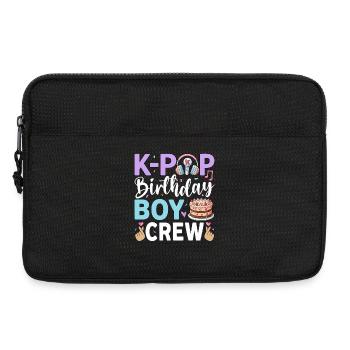 K-Pop Birthday Boy Crew - Laptop bag 13" - black - Front