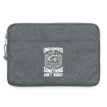 Undiagnosed But Something Ain't Right Raccoon - Laptoptasche 13" - Grau meliert - Vorne