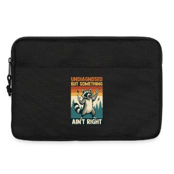 Undiagnosed But Something Ain't Right Raccoon - Laptoptasche 13" - Schwarz - Vorne